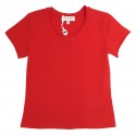 Czerwony t-shirt dziewczęcy Twin Set 001931