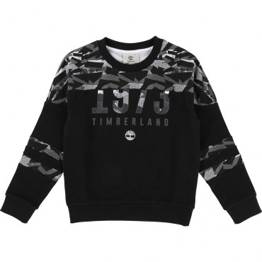 Czarna bluza chłopięca kamuflaż Timberland 002067