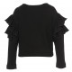 Czarna bluzka Monnalisa 002310 B