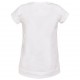 Biała koszulka z bukietem Monnalisa 002471 B