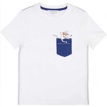 Biała koszulka dla dziecka LMJ 002525
