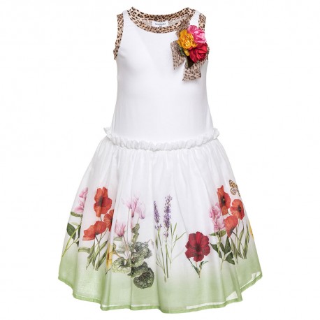 Sukienka w kwiaty Monnalisa 002533 A