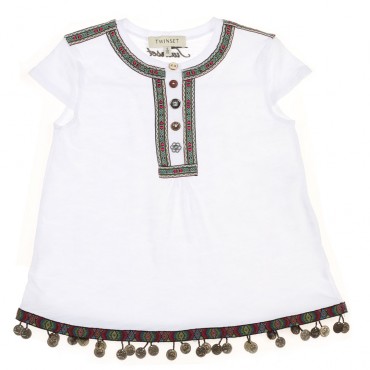 Oryginalne ubrania dla dzieci. Bluzka dziewczęca Twin Set 002865 A.