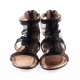 Czarne sandały dla dziewczyny Patrizia Pepe 002954 d - sklep dla dzieci