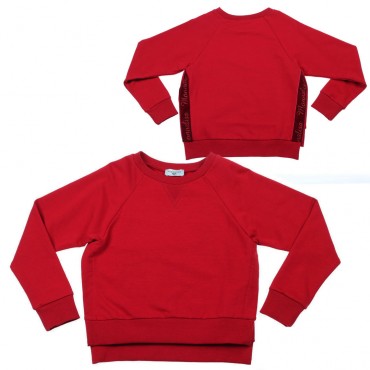 Czerwona bluza dziewczęca Monnalisa 003160