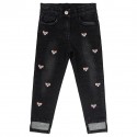 Czarne jeansy dla dziecka Monnalisa 003167