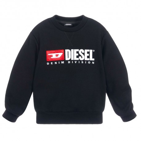 Czarna bluza dziewczęca oversize Diesel 003196 A
