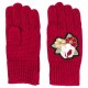 Czerwone rękawiczki dla dziecka Monnalisa 003252 B