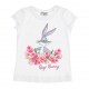 Biały t-shirt dziewczęcy Bugs Monnalisa 003480