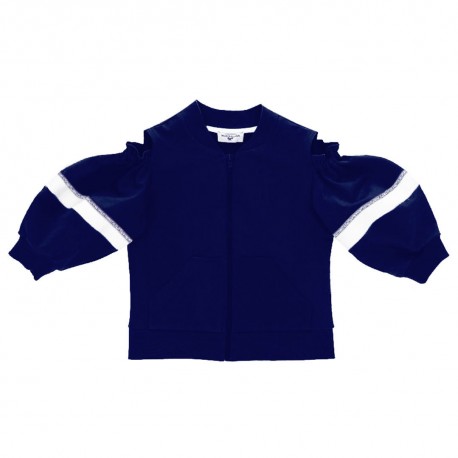 Ekskluzywna odziez dla dzieci. Granatowa bluza dla dziewczynki Monnalisa  003578 A
