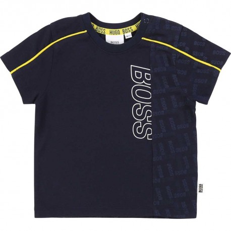 Koszulka niemowlęca logo Hugo Boss 003604 - oryginalne ubrania dla dzieci A