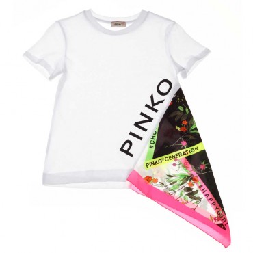 Asymetryczna bluzka dziewczęca Pinko Up 003684