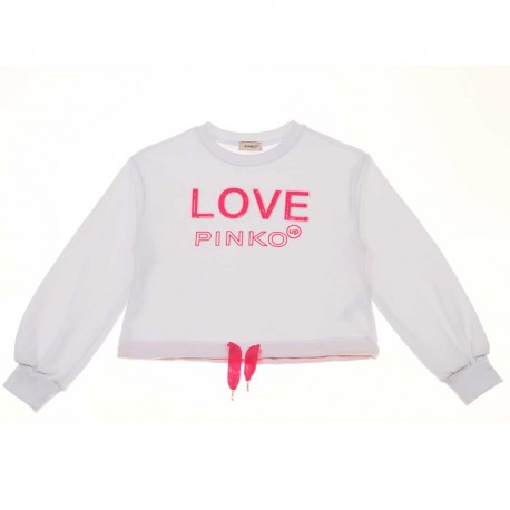 Bluza dla dziewczynki off white Pinko Up - stylowe ubrania dla dzieci - 003688 A