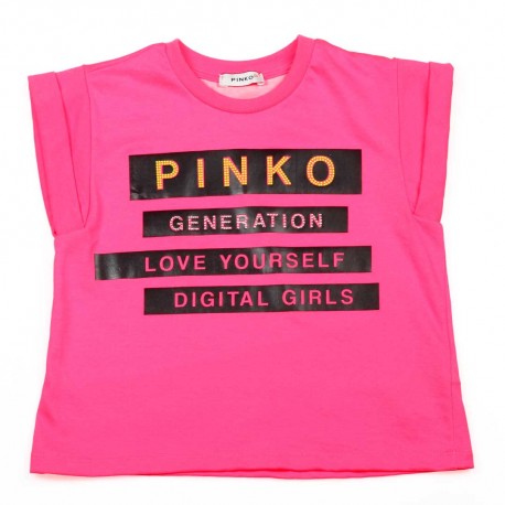 Pudełkowa bluzka dla dziewczynki Pinko Up - modne ubrania dla dzieci - 003695