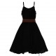 Czarna sukienka dla nastolatki Monnalisa 003772 C