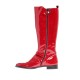 Czerwone kozaki dla dziewczyny Gallucci 5138 - lakierowane buty dla dzieci i młodzieży - sklep internetowy euroyoung.pl