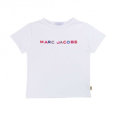 Biały t-shirt dla dziecka Marc Jacobs 003890 A