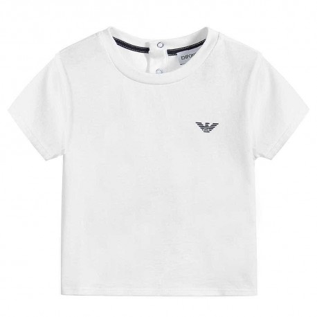 Biała koszulka niemowlęca Emporio Armani 003927