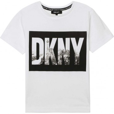 T-shirt chłopięcy Nowy Jork DKNY 003965