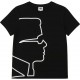Czarna koszulka dla chłopca Karl Lagerfeld 003975 A