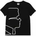 Czarna koszulka dla chłopca Karl Lagerfeld 003975