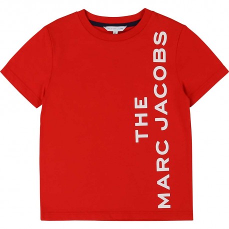 Czerwony t-shirt dla dzieci The Marc Jacobs 004029 A
