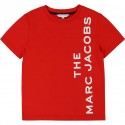 Czerwony t-shirt dla dzieci The Marc Jacobs 004029