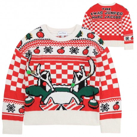 Świąteczny sweter dziecięcy The Marc Jacobs 004042 a