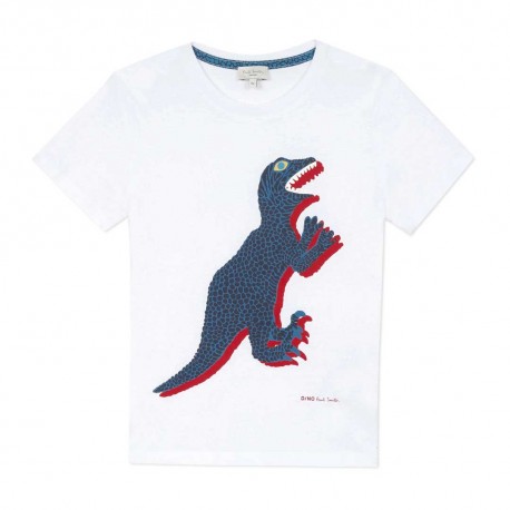 T-shirt chłopięcy z dinozaurem Paul Smith 004043 a