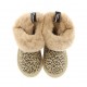Zimowe buty dla dziewczynki Monnalisa 004050 - designerskie śniegowce w panterkę