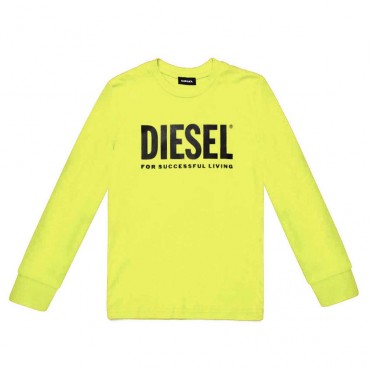 Jaskrawożółta koszulka dla dziecka Diesel 004074