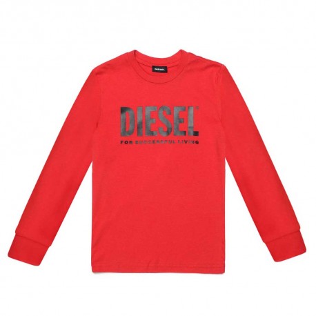 Czerwona koszulka dla dziecka Diesel 004075 A
