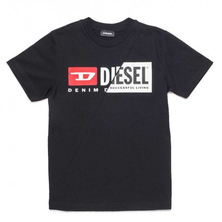 Czarny t-shirt dla dziecka Mini Me Diesel 004079 a