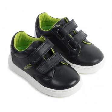 Sportowe obuwie dla chłopca Hugo Boss - buty chłopięce na rzepy -004168 a