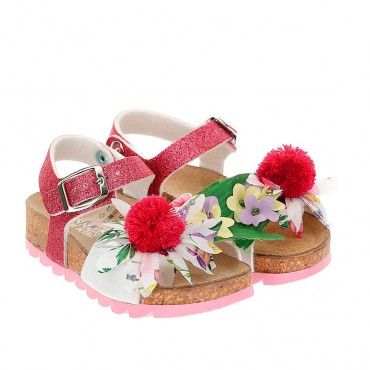 Profilowane sandałki dziewczęce Monnalisa 004237 - obuwie dla dzieci - sklep