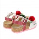 Profilowane sandałki dziewczęce Monnalisa 004237 d - ekskluzywne obuwie dla dzieci i niemowląt - sklep online