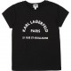 Czarny t-shirt dziewczęcy Karl Lagerfeld 004264 - ubrania dla dzieci - sklep internetowy