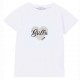 Biały t-shirt dla dziewczynki serce Liu Jo 004307 - moda dla dzieci i niemowląt - sklep internetowy euroyoung.pl