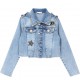 Jeansowa kurtka dla dziewczynki Liu Jo 004311 - ubrania dla dzieci - sklep internetowy