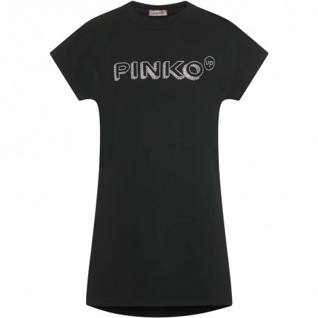 Czarna sukienka dla dziewczynki Pinko Up 004312 - ubrania dla dzieci - sklep internetowy euroyoung.pl