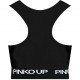 Czarny crop top dla dziewczynki Pinko Up 004324 - moda dziecieca