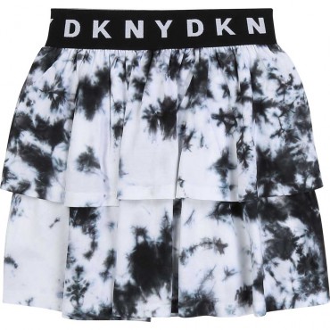 Spódnica tie dye dla dziewczynki DKNY 004353 - ubrania dla dzieci i nastolatków - sklep internetowy euroyoung.pl