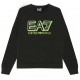 Czarna bluza chłopięca z logo EA7 004382 - ubrania dla dzieci - sklep internetowy euroyoung.pl