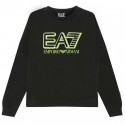Czarna bluza chłopięca z logo EA7 004382