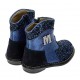 Granatowe botki dla dziewczynki Monnalisa 004392 - stylowe obuwie dla dzieci i niemowląt - sklep internetowy euroyoung.pl