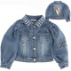 Kurtka jeansowa dla dziewczynki Monnalisa 004405 - ubranka dla dziewczynek - internetowy sklep dla dzieci i niemowląt euroyoung.