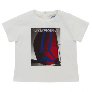 Koszulka niemowlęca Emporio Armani 004411 - ubranka dla niemowląt - internetowy sklep euroyoung.pl