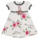 Sukienka w kwiaty dla dziewczynki Monnalisa 004422 - ekskluzywne sukienki dla dzieci i niemowląt - sklep internetowy