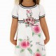 Sukienka w kwiaty dla dziewczynki Monnalisa 004422 - bajkowe sukienki dla dzieci - sklep internetowy