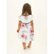 Sukienka w kwiaty dla dziewczynki Monnalisa 004422 - modne ubrania dla dzieci - sklep internetowy